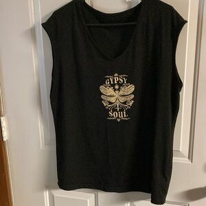 Black Top with Gold Emblems